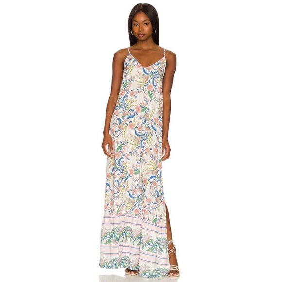 💕MAAJI💕 Debbie Cover-Up Maxi Dress ~ Chinoiserie Print Medium NWT - Picture 2 of 16